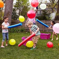 pool noodle game & other outside games