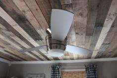 COOL IDEA FOR THE OFFICE/DEN       Pallet Furniture Plans for Bedroom Ceiling Pallets ceiling in pallets ceiling roof pallets architecture  with Pallets