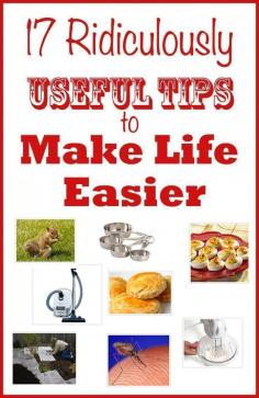 
                    
                        17 Ridiculously Useful Tips to Make Life Easier Homemaking tips, frugal
                    
                