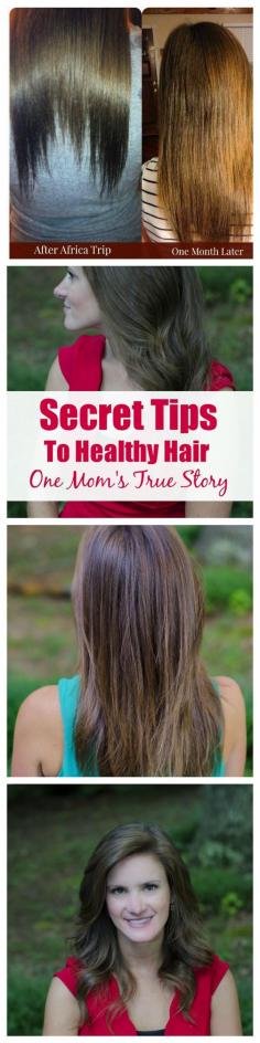 
                    
                        5 Healthy Hair Secrets from a mom who has been there and done that! Go from damaged and thin hair to healthy and beautiful hair in two months! Hear this mom's story and learn how you can achieve the same results at home!
                    
                