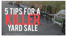 tips for throwing a killer yard sale from Vintage Revivals