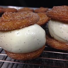 
                    
                        Churro Borough's Churro Sandwich Gets Extra Indulgent with Ice Cream #donuts trendhunter.com
                    
                