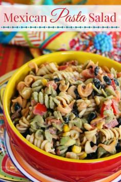 Mexican Pasta Salad with Avocado and Bacon! #BarillaFiesta #WeaveMedia #ad