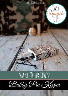 
                    
                        **EASY Upcycle DIY: Make Your Own Bobby Pin Keeper** Here is a 5 minute or less EASY Upcycle DIY project- Make Your Own Bobby Pin Keeper. All you need is an empty tic tac container and a little washi tape. (I found the cute bird print washi tape at The Dollar tree....so you can totally get it on the cheap.) #upcycle #DIY
                    
                