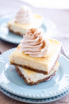 
                    
                        Vanilla Cheesecake Bars with Chai Whipped Cream
                    
                
