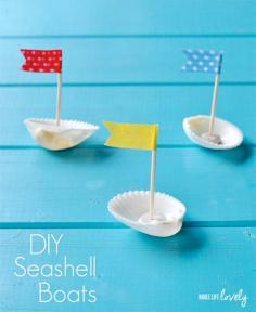 
                    
                        Make a whole fleet of cute little boats with sea shells!
                    
                