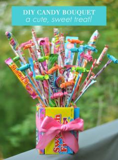 
                    
                        How to make a cute candy bouquet!
                    
                