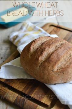 WHOLE WHEAT BREAD WITH HERBS - Place Of My Taste - great basic recipe as well