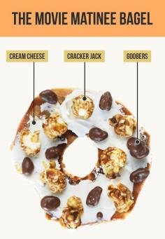 The Movie Matinee Bagel | 15 Insane Bagel Topping Combos That Are Actually Brilliant