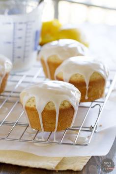 Glazed Lemon Cakes - Taste and Tell