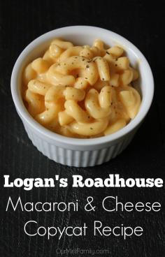 
                    
                        The ultimate comfort food! Logan's Roadhouse Copycat Mac and Cheese
                    
                