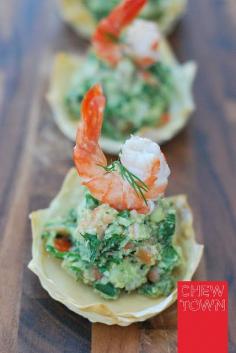 Prawn Avocado Crowns and Lobster Tails with Chilli Lime Butter | Chew Town Food Blog