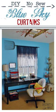 
                    
                        DIY No Sew Blue Sky Curtains | Hometalk
                    
                