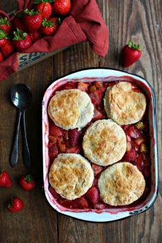 
                    
                        Strawberry Rhubarb Scone "Biscuit" Cobbler
                    
                