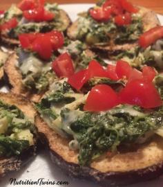 
                    
                        Skinny Spinach Artichoke Dip Bites | Only 139 Calories for entire "chips" and dip portion | Satisfying Protein & Fiber Packed | For MORE RECIPES, Fitness & Nutrition Tips please SIGN UP for our FREE NEWSLETTER www.NutritionTwin...
                    
                