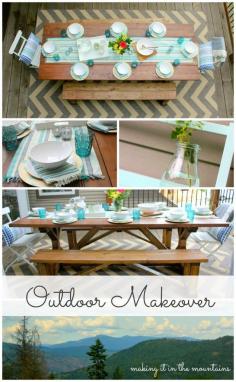 Make your outdoor space a place you love to spend time. Check out these great DIY tips to make your outdoor space great! #DIY #FortheHome #RealEstate