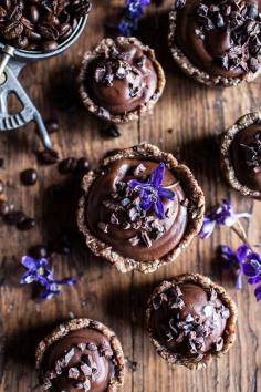 Chocolate Mocha Coconut Fudge Tarts (Vegan)