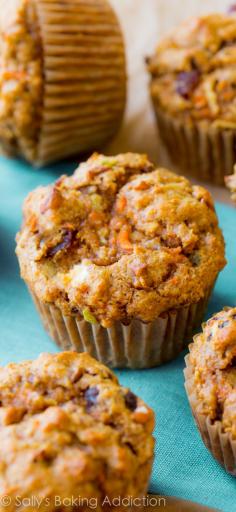 
                    
                        Simple, wholesome, and hearty Morning Glory Muffins packed with flavor and super-moist! #muffins #breakfast #brunch
                    
                