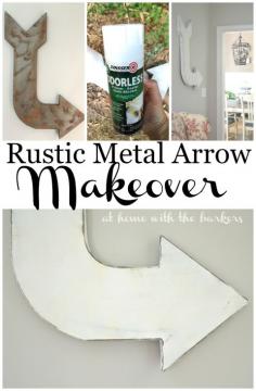 
                    
                        Even new decor needs a makeover sometime. Rustic Metal Arrow Makeover.
                    
                