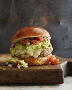 
                    
                        Guacamole Turkey Burgers loaded with Pepper Jack Cheese + Pico de Gallo from www.whatsgabycook... (What's Gaby Cooking)
                    
                