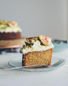 
                    
                        Honey Cake with Mascarpone, Figs and Pistachios
                    
                