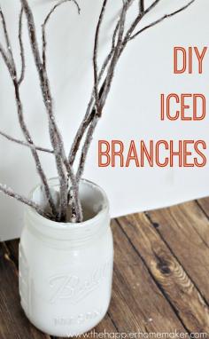 Iced Branches #diy #crafts