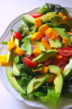 
                    
                        Mango, Tomato, and Avocado Salad
                    
                