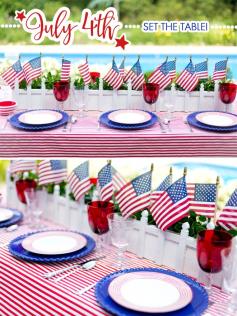 
                    
                        Set a perfect patriotic party table for July 4th!
                    
                
