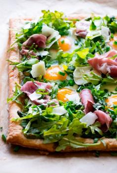 
                    
                        Asparagus Egg Prosciutto Tart with Spring Salad. This tart is perfect for spring and summer, and is surprisingly easy to make!
                    
                