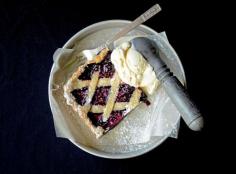 Inspired by classic linzer torte, this Mulberry Tart evokes the simplicity of days gone by. It's fruity, sweet, buttery and heaven with vanilla ice cream.Mulberry Tart with Cardamom and Black Pepper