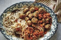 Stress Busting Gluten-Free Turkey Meatballs with Fresh Sun-Dried Tomato Sauce - this recipe sneaks in so many healthy ingredients and a couple surprise ones to keep stress at bay. This is a naturally dairy-free and top allergen-free recipe.