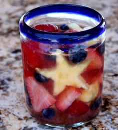 Red, White, and Blue Sangria. 4th of July party drink!!
