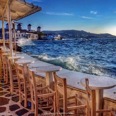 
                    
                        Dinner with a view, Mykonos, Greece. Photo courtesy of diane_persephone on Instagram.
                    
                