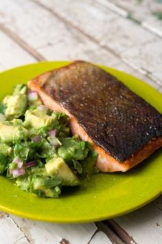 salmon with avocado #food #yummy food| http://motorbike-gallery-sanford.blogspot.com