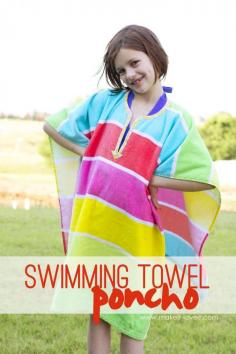 
                    
                        DIY Swimming Towel Poncho...stays in place and off the ground! | via Make It and Love It
                    
                