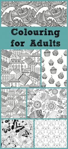 Colouring for adults. Grown up colouring pages are the new craze for stress relief. Find out some of the best grown up colouring books to buy