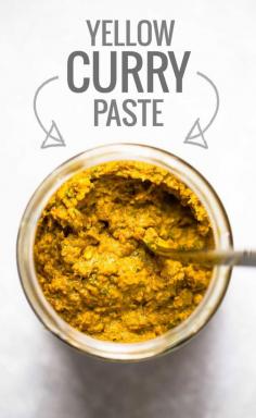 Easy Homemade Yellow Curry Paste - made with ingredients that can be found at almost any grocery store! This easy recipe takes 45 minutes and gives you enough curry paste for 4+ batches of curry, and it freezes perfectly. Vegan! | pinchofyum.com