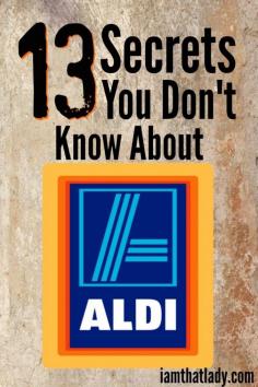 
                    
                        Aldi is my favorite place to grocery shop and over the years I've learned a few of their secrets.  In this post I talk all about the 13 top secret things about Aldi grocery stores - you will be shocked!
                    
                