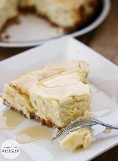 A decadent recipe for Maple Syrup Cheesecake made with a maple cookie crust and maple syrup cheesecake filling.