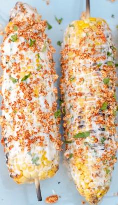 Mexican Street Corn - look for cotija cheese at the store