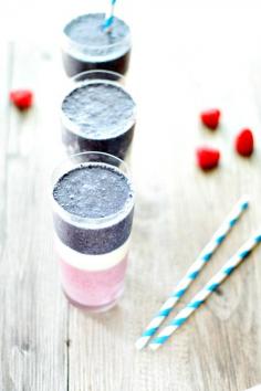 Red White and Blue Smoothie with #SilkAlmondBlends #shop