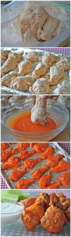 Baked Chicken Wings – They are super crunchy without being fried. Make boneless with garlic butter instead of hot sauce for granny :)
