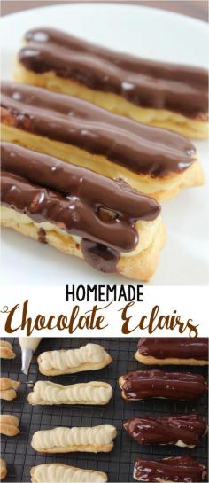 
                    
                        Homemade Chocolate Eclairs
                    
                