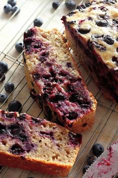 Healthy Blueberry Banana Bread YUM!!