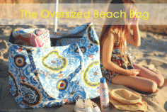 Oversized Beach Bag {Hello Summer} I Heart Nap Time | I Heart Nap Time - Easy recipes, DIY crafts, Homemaking. Want one of these for the summer!