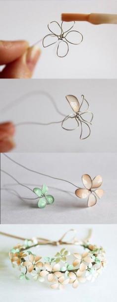 How to Make Nail Polish Flowers @Emily Strauss this looks like a fun arts and crafts day!!