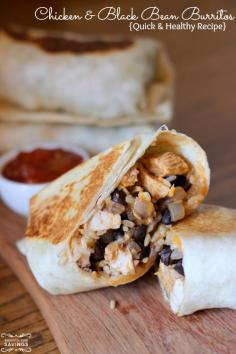 
                    
                        Grilled Chicken and Black Bean Burritos  - These are the BEST and so easy to make!
                    
                