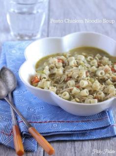Pesto Chicken Noodle Soup | 18 Soup Recipes To Keep You Warm Through Any Storm