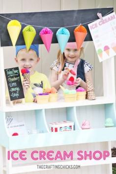 
                    
                        DIY Ice Cream Shop for kids - a fun summer activity!
                    
                