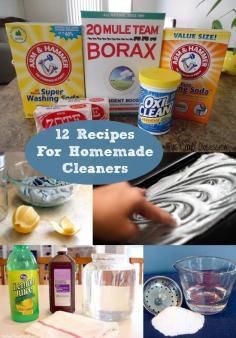 
                    
                        12 Easy Recipes for Homemade Cleaners
                    
                